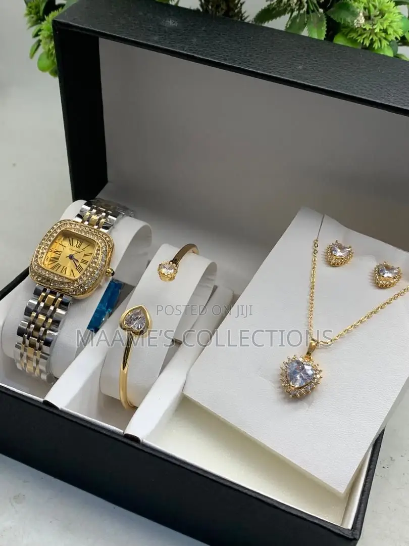Ladies Watch and Jewellery Set