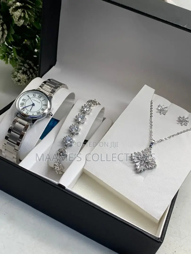 Ladies Watch and Jewellery Set