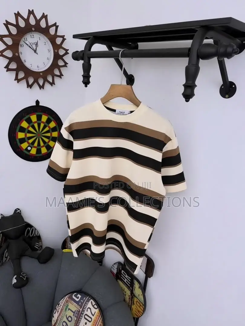 Men's Striped Cotton T-Shirt