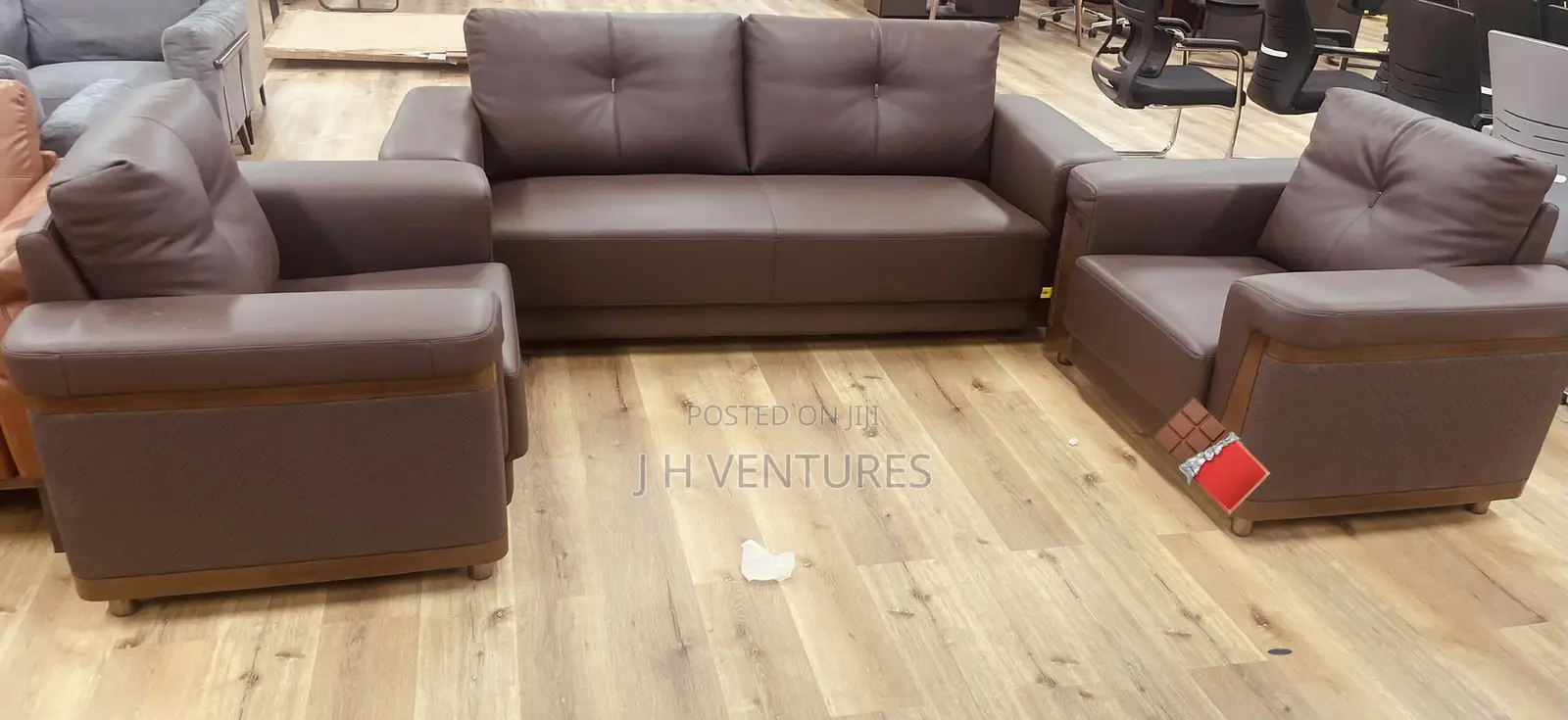 Executive Office Sofa Set (3+1+1)