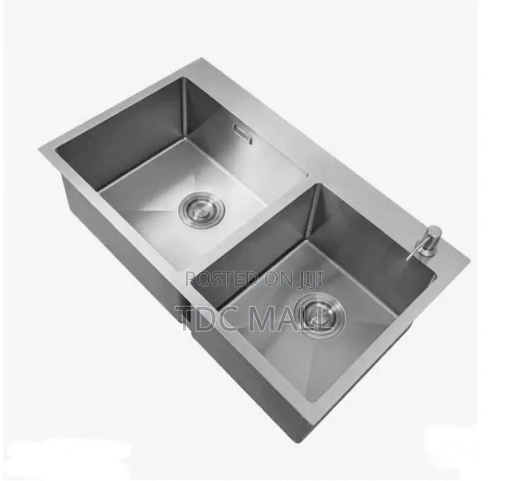 Executive Double Sink With Accessories + 4 Sides Tap