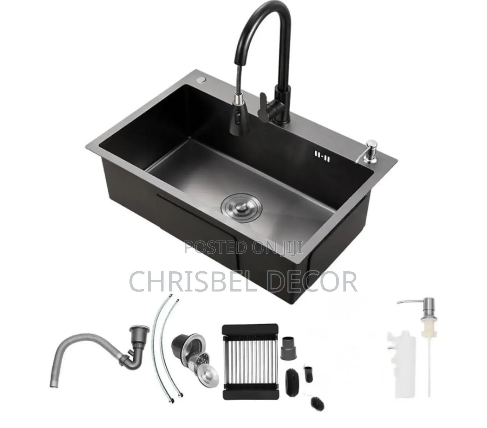 Executive Stainless Steel Sink With Accessories