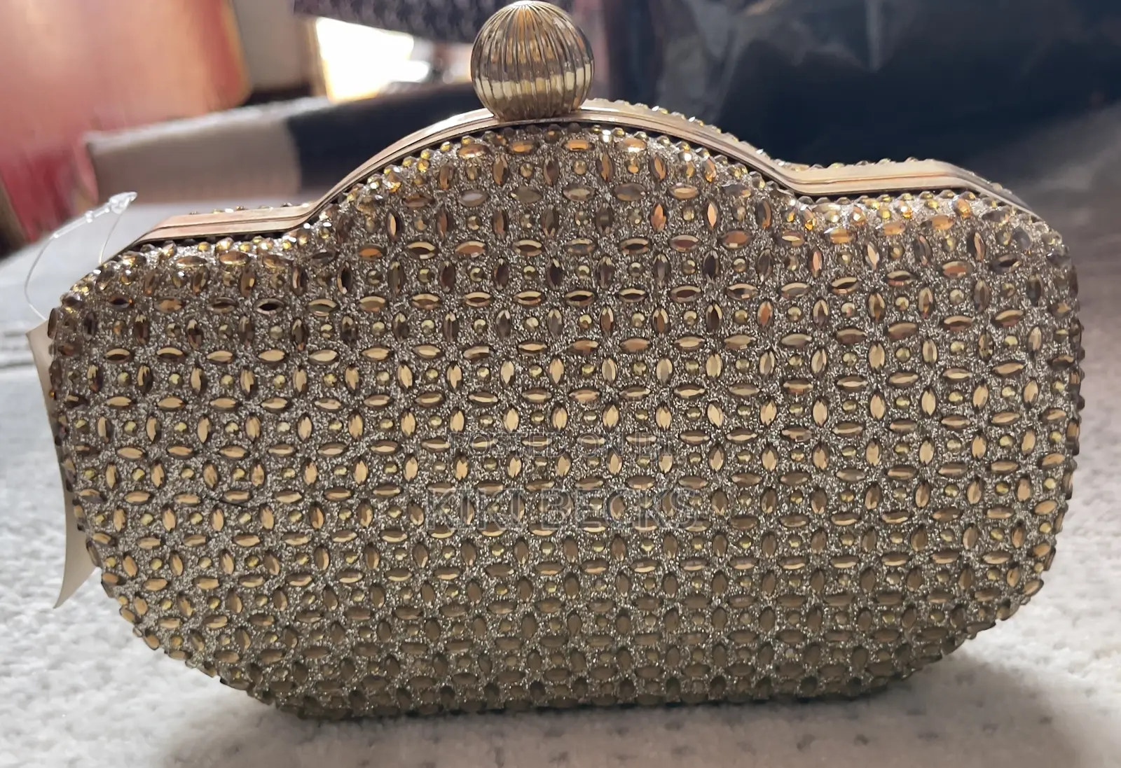 Ladies Gold Clutch Bag