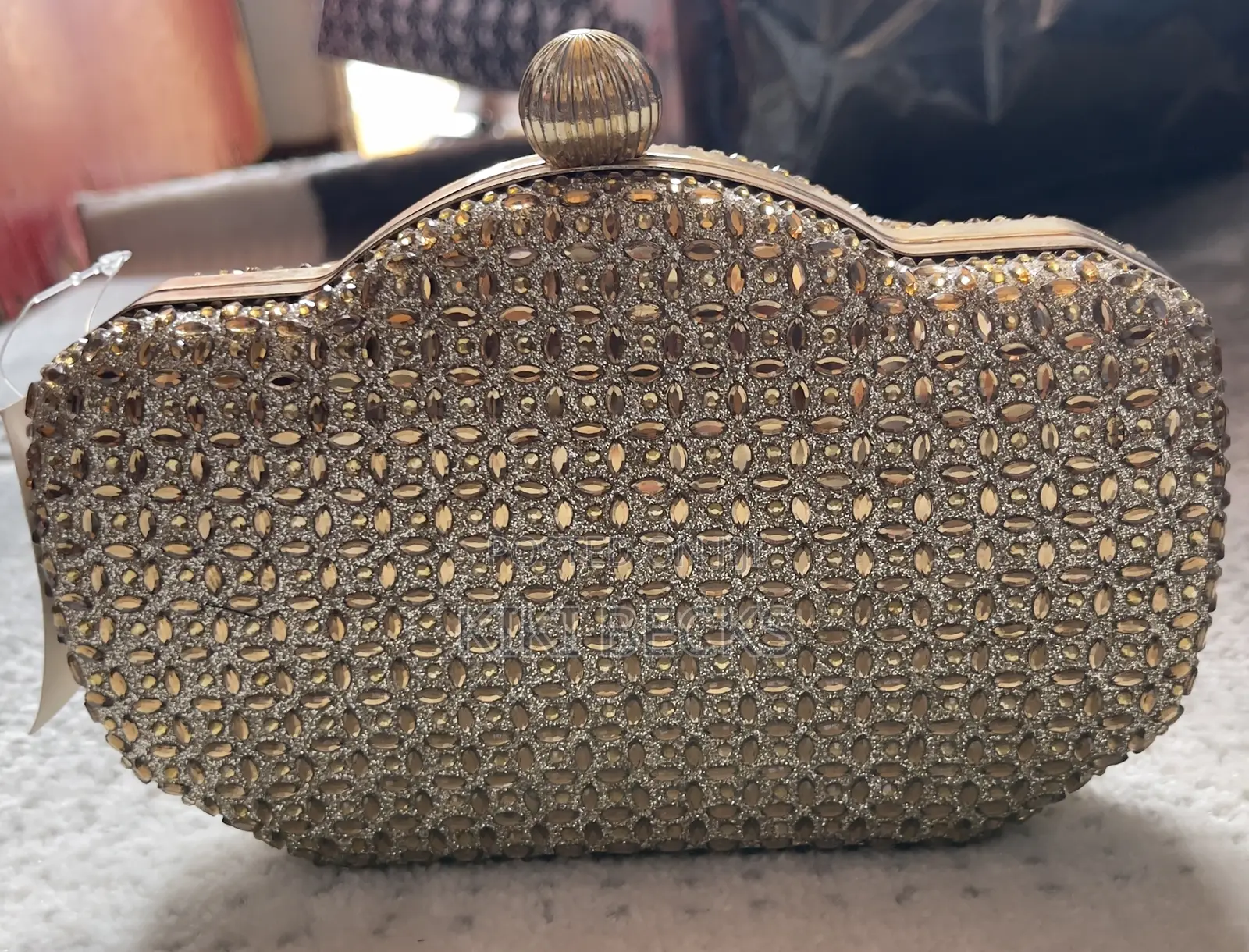 Ladies Gold Clutch Bag