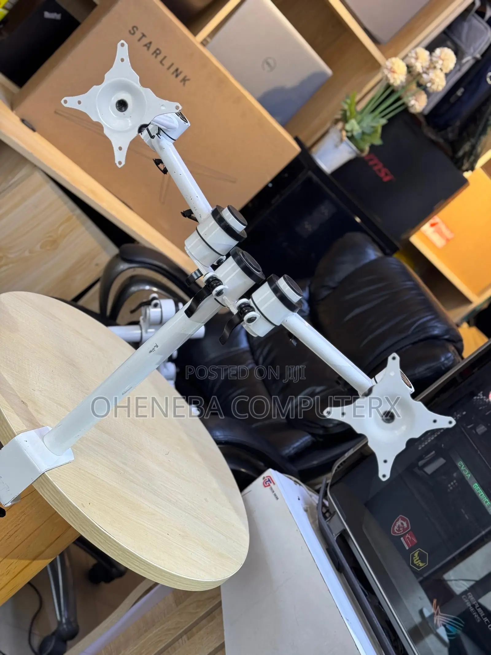 Double Monitor Arms
