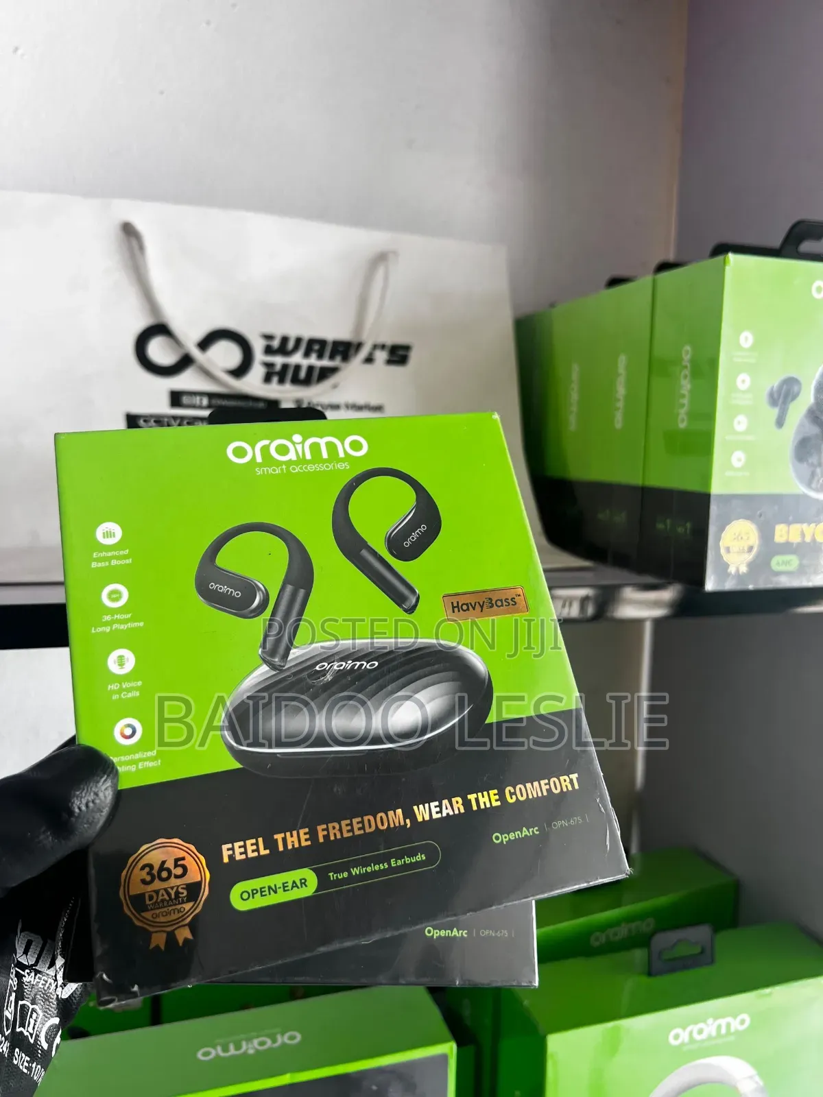 Oraimo Openarc Open-Ear Wireless Earphones
 (100)