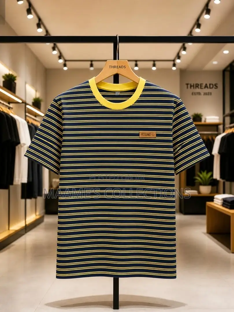 Men’S Stripped Tees Available