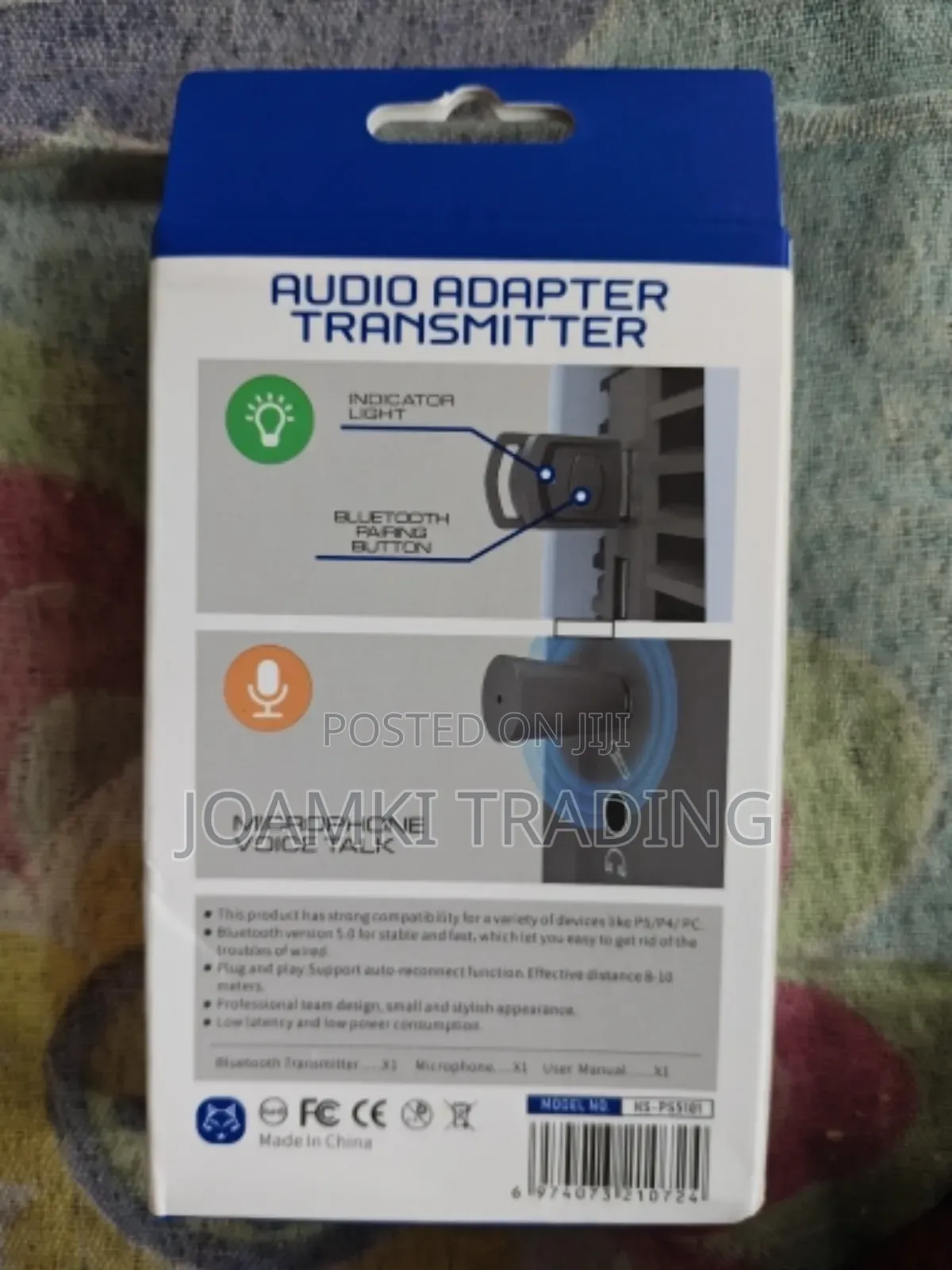 Bluetooth Audio Transmitter Adapter For Ps5, Ps4, Game Console, Pc