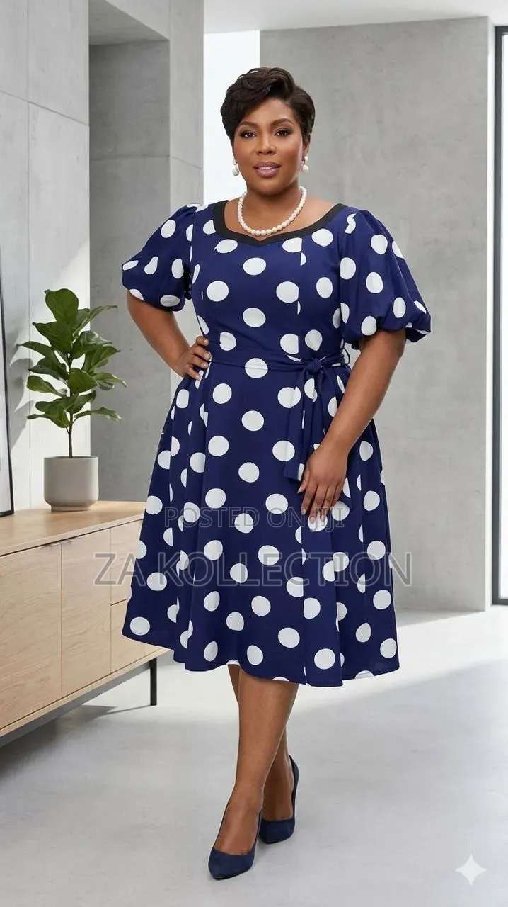 Poker Dot Ladies Fashionable Dress