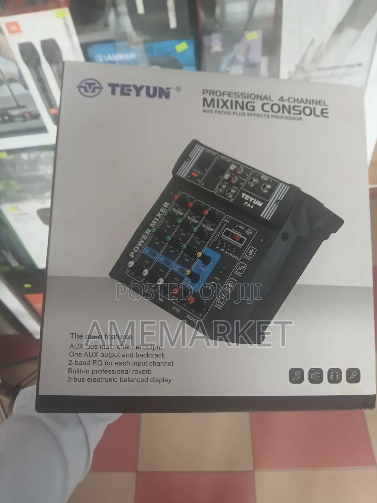 4-Channel Mini Digital Mixing Console With Integrated Amplifier – Pa4