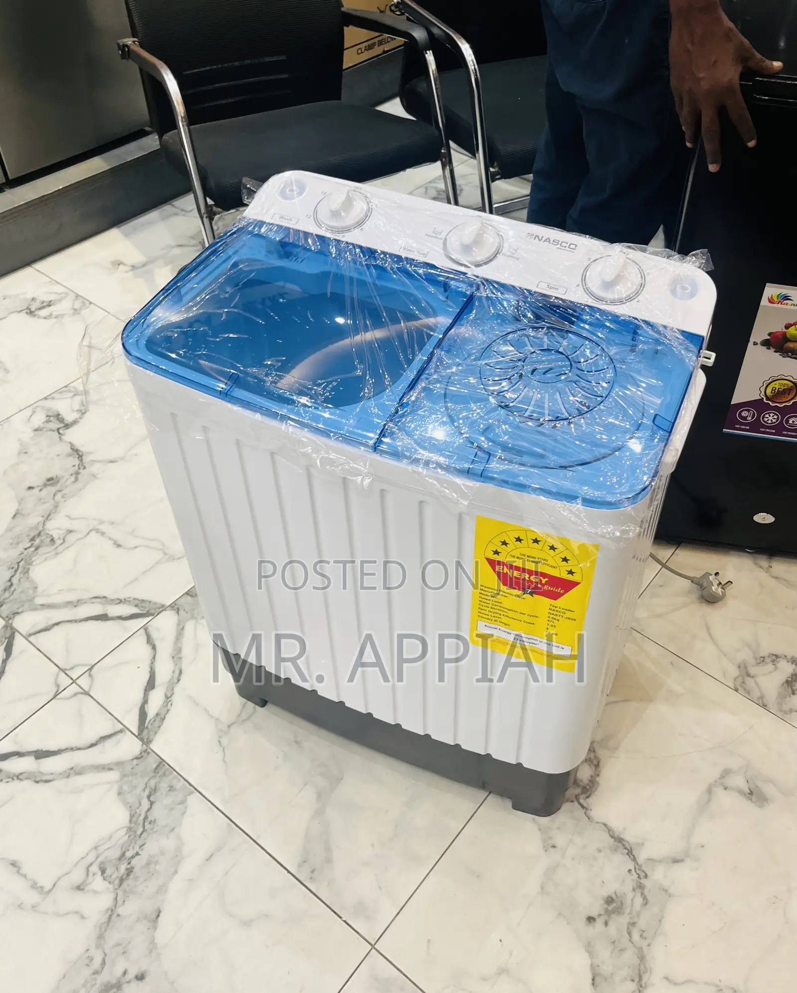 Efficient Nasco 5kg Semi-Auto Electric Washing Machine(Spin Dry)