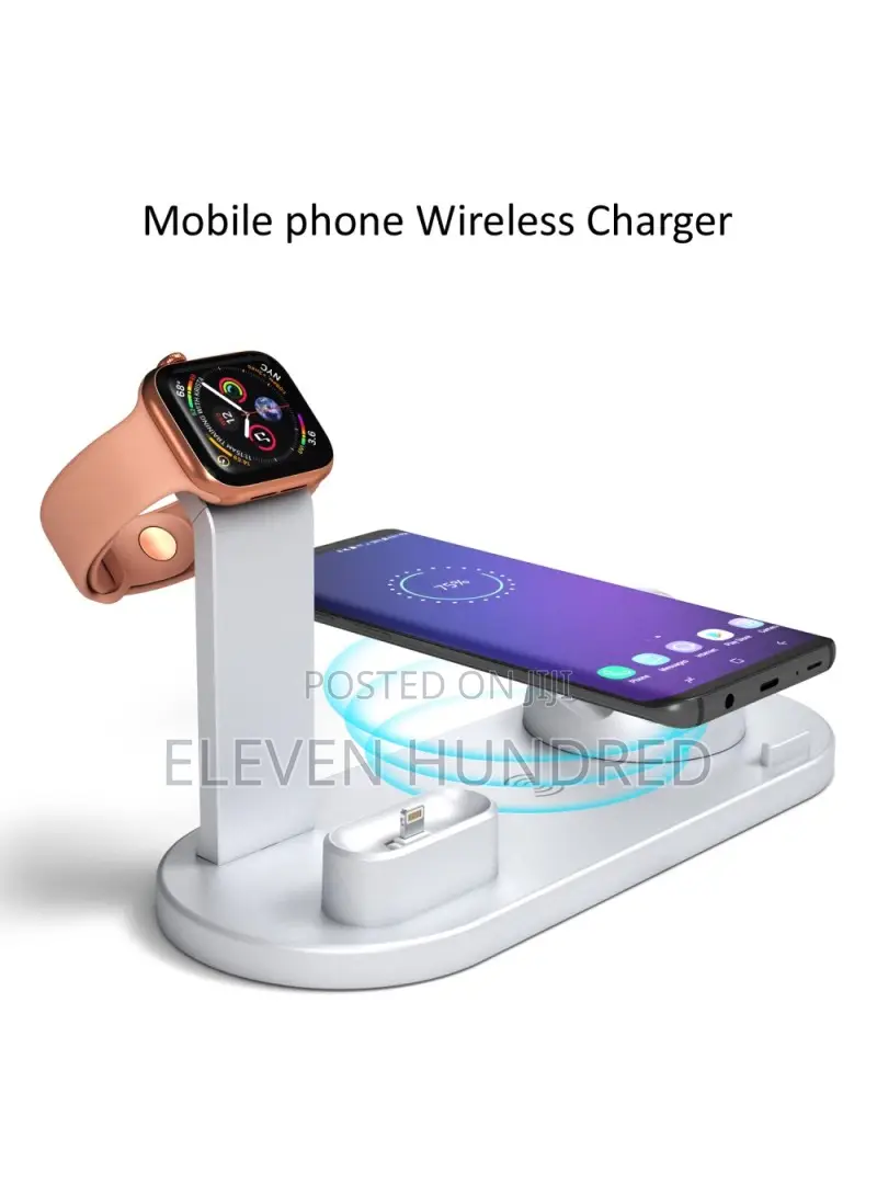 3-in-1 Rotatable Wireless Charging Dock (Silver)
