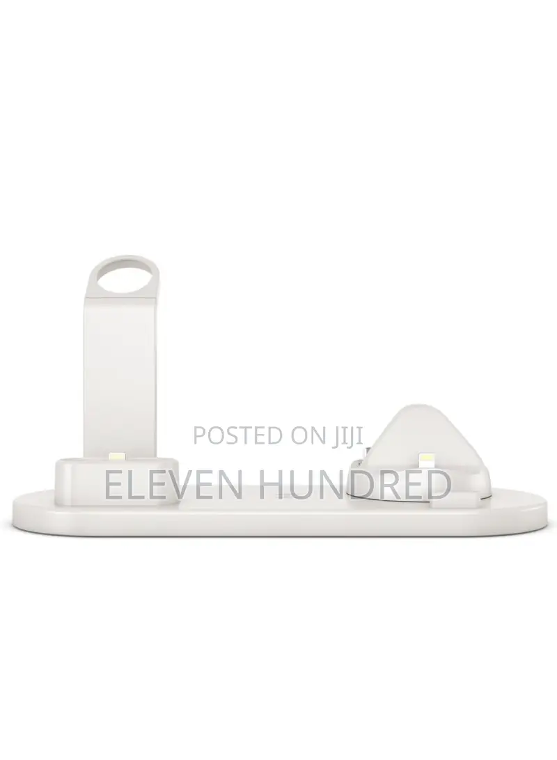 3-in-1 Rotatable Wireless Charging Dock Station (White)