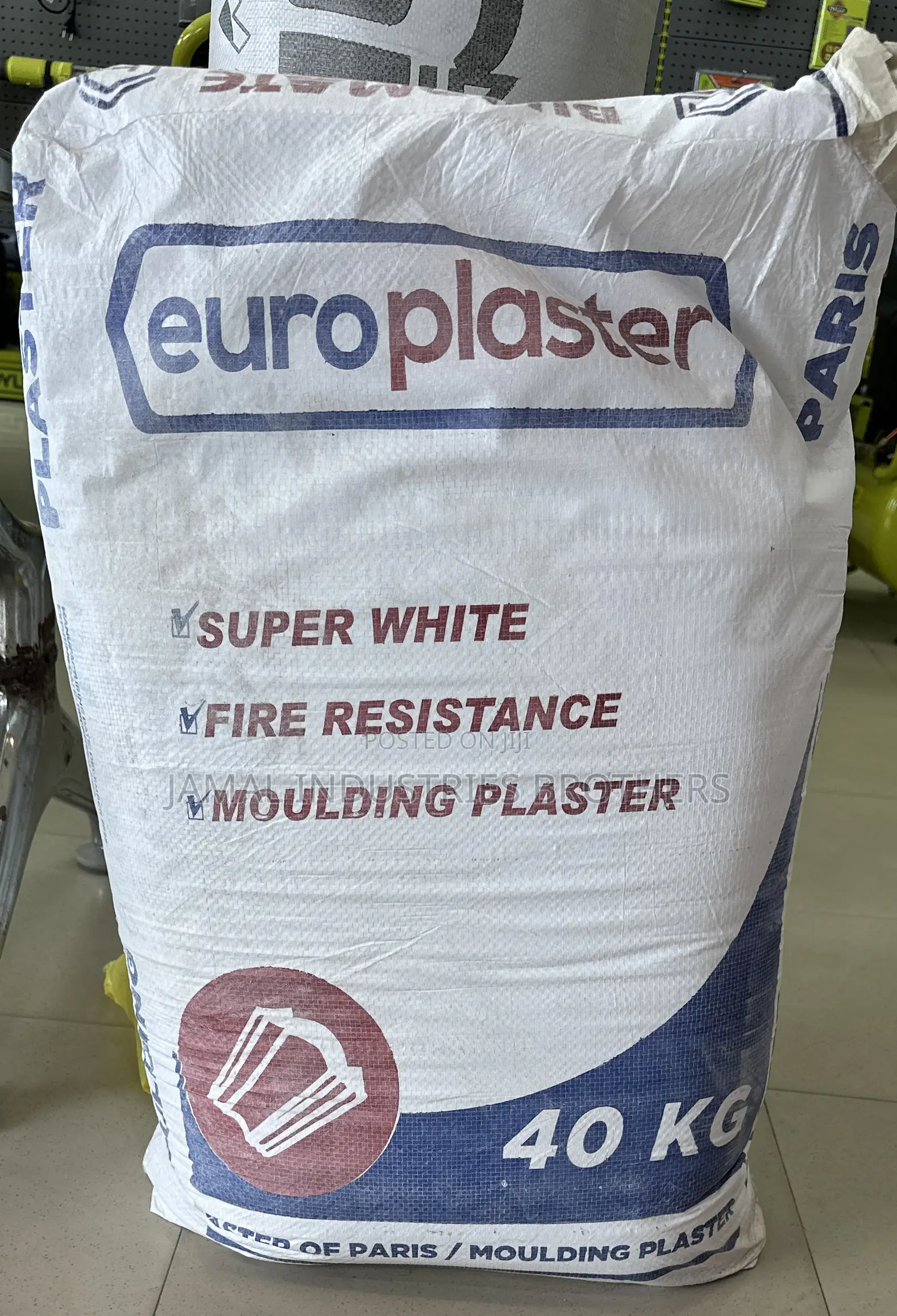 Pop P.O.P Cement 40kg Extra White Imported Egypt Plaster of Paris