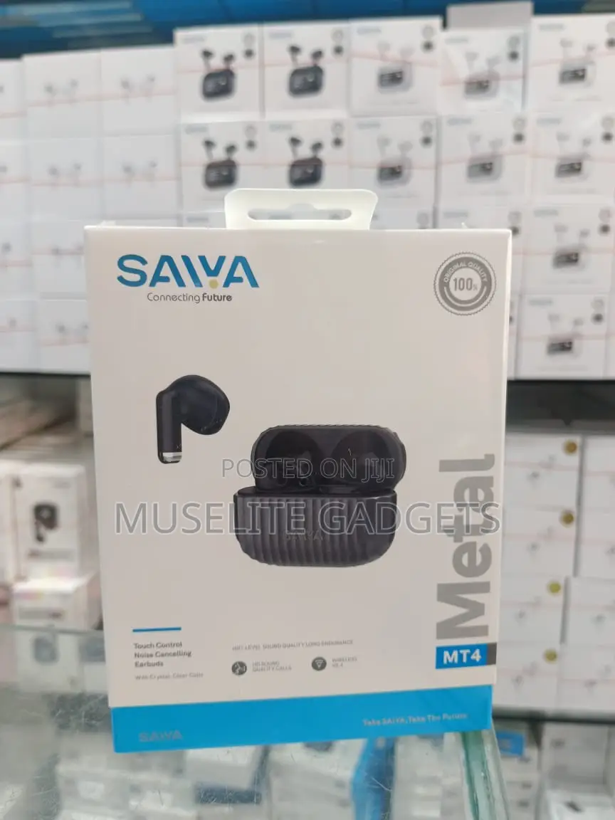 Saiya Metal Mt4 Wireless Earbuds - Deep Bass Long Battery Life