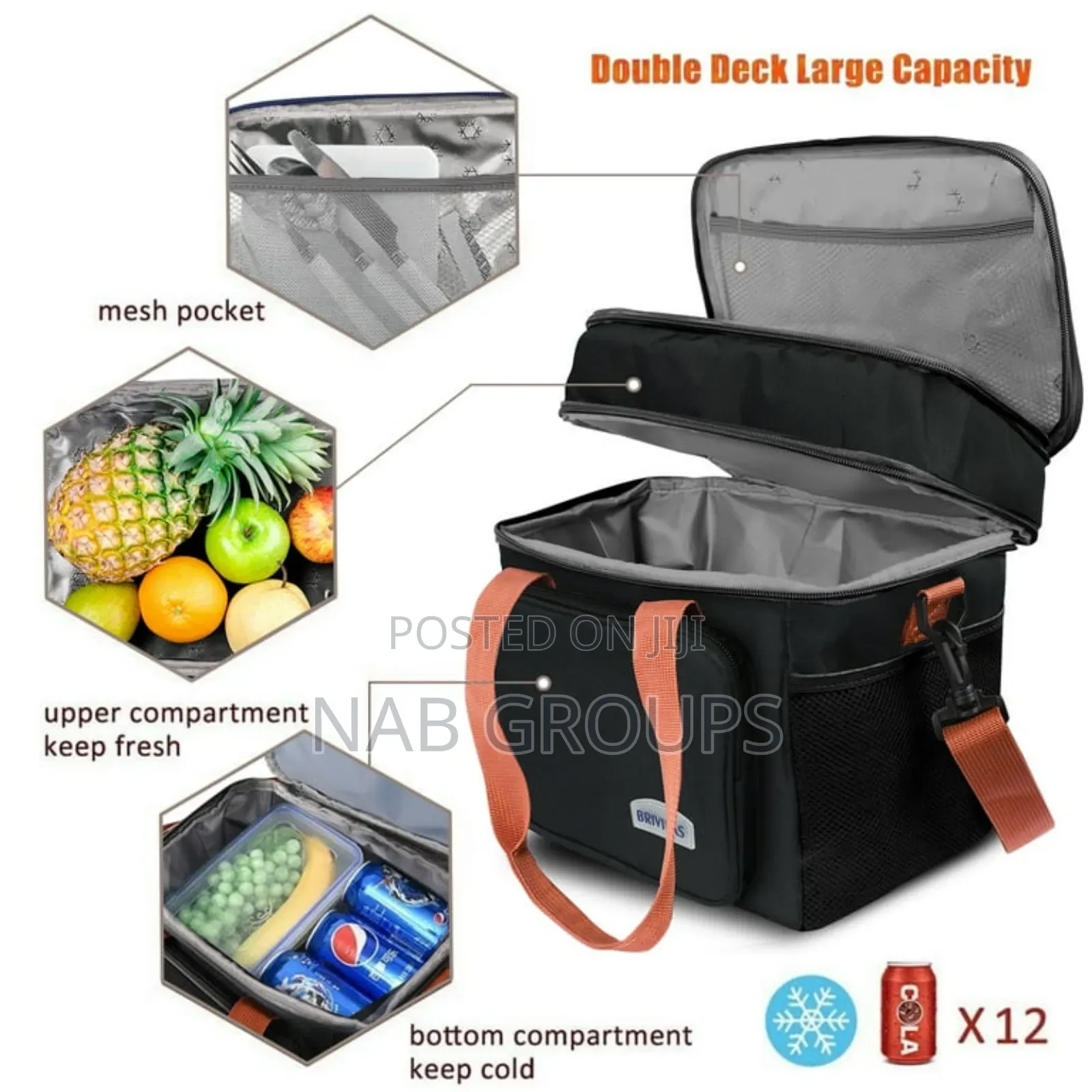 Dual Compartment Brivilas Bag