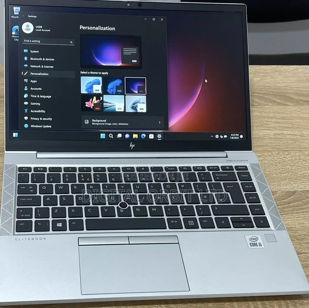 Laptop HP EliteBook 840 G7 8GB Intel Core i5 SSD 256GB