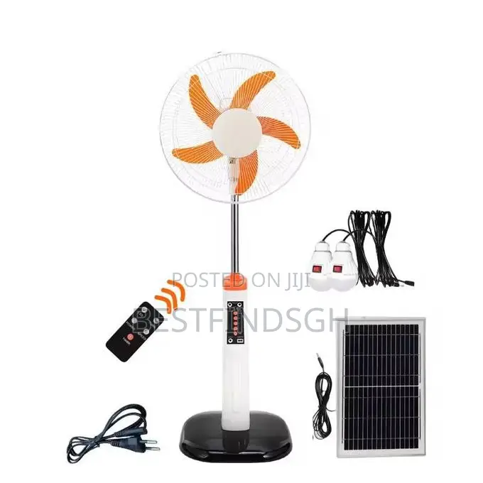 Rechargeable Solar Standing Fan