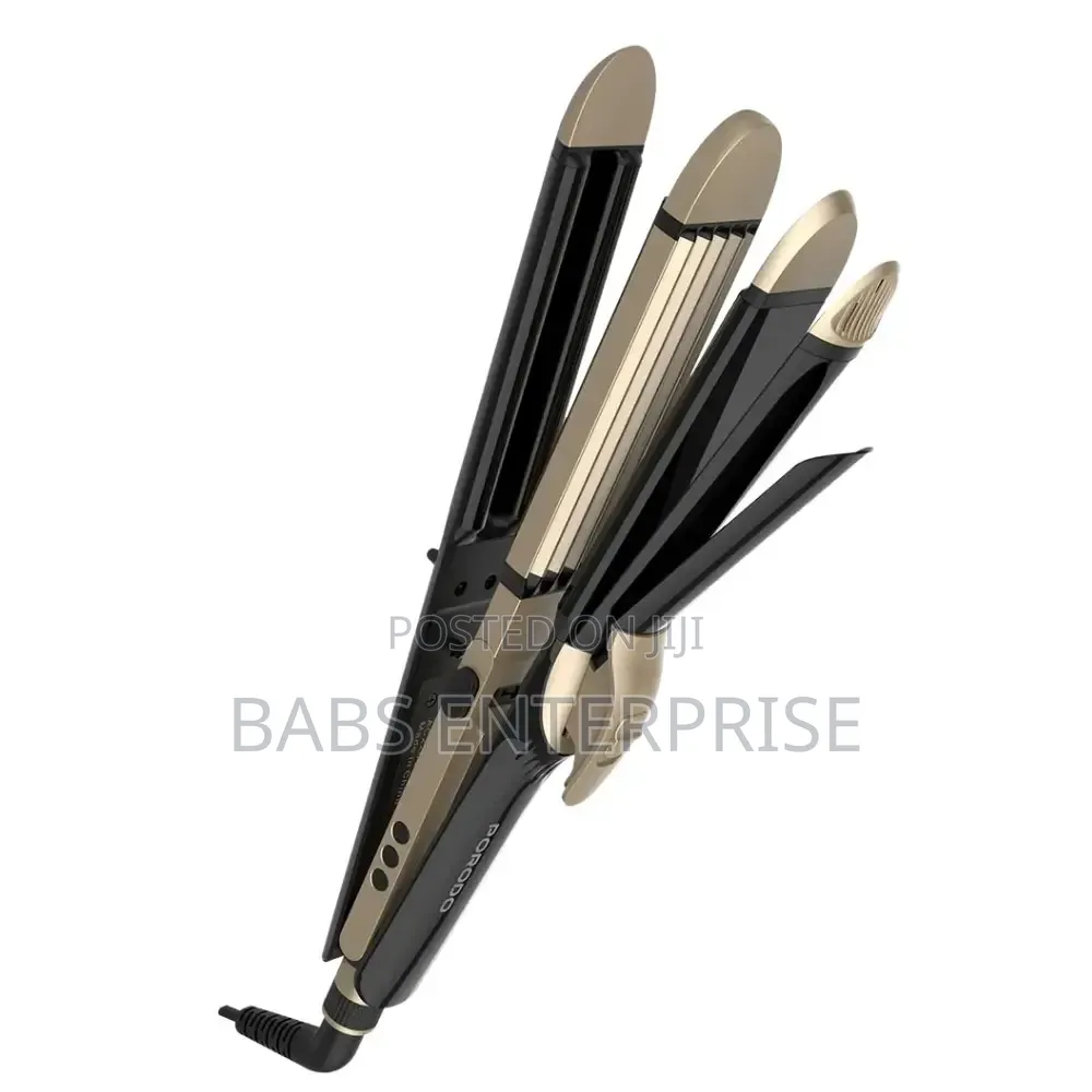 Porodo Lifestyle 4 Style Hair Iron – Black
