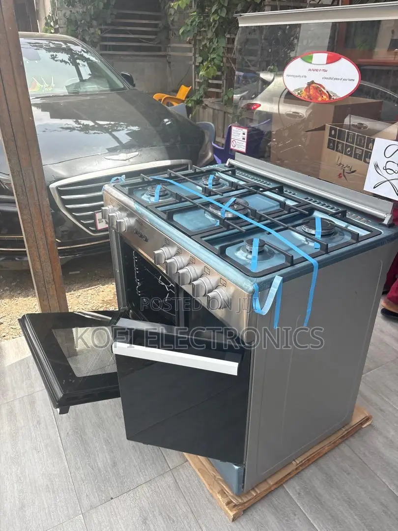Mediatech 60x90 Grey Gas Cooker Family-Size Cooking Made Easy
