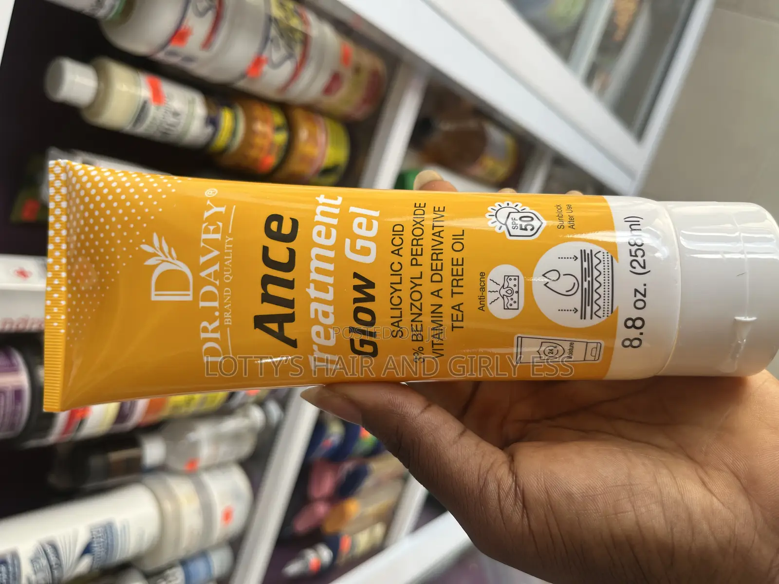 Brand New Dr.Davet Acne Treatment Glow Gel-Get Clear,Glowing Skin!