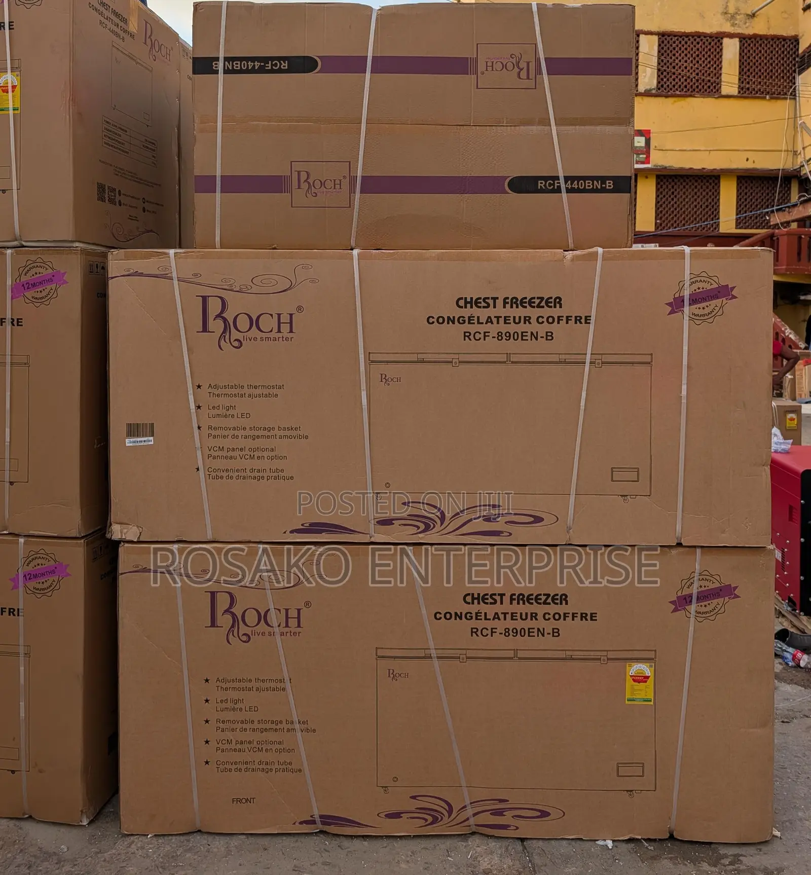 Roch RCF-890en-B Chest Freezer *708ltrs* *Ghc8900*