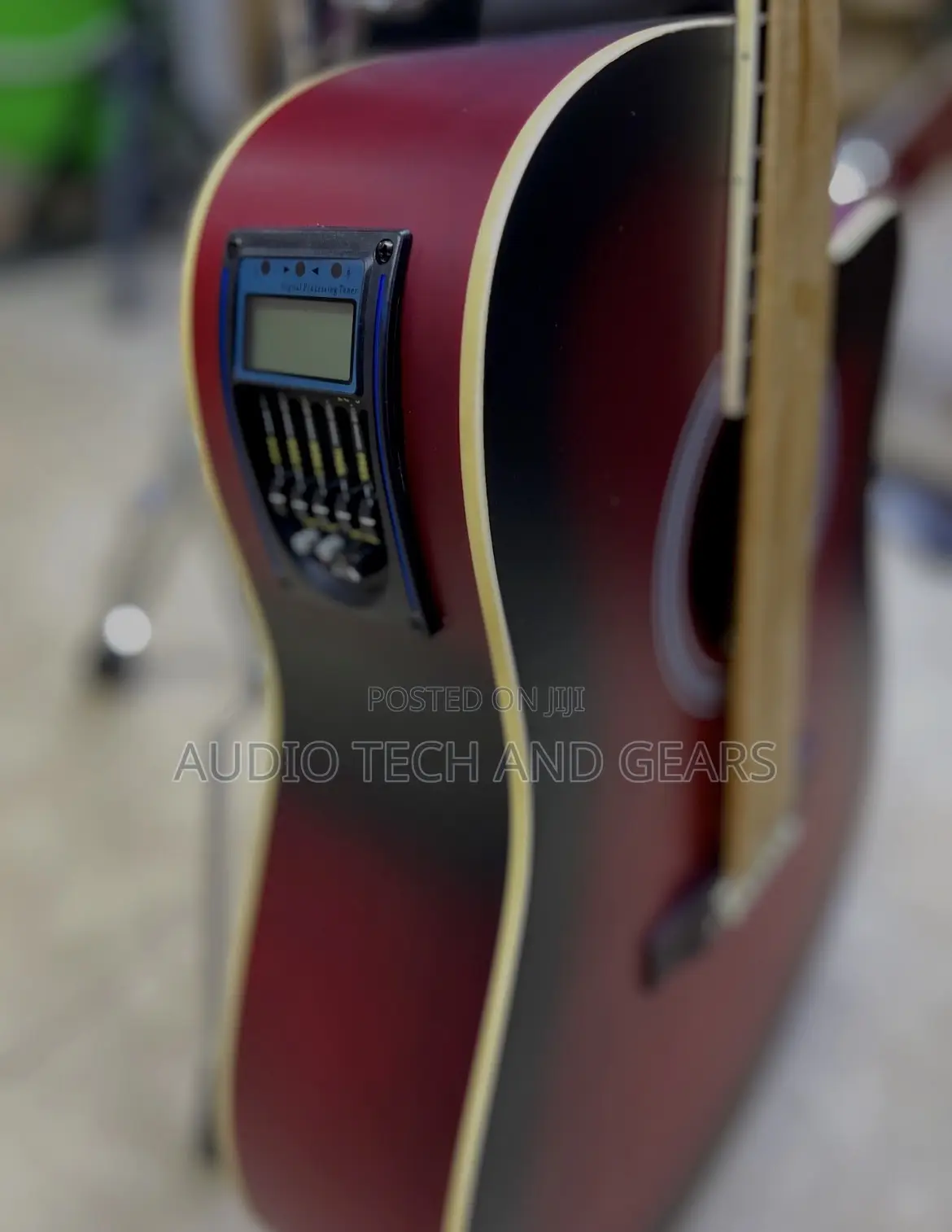Yamaha Semi Acoustic Guitar (Red)