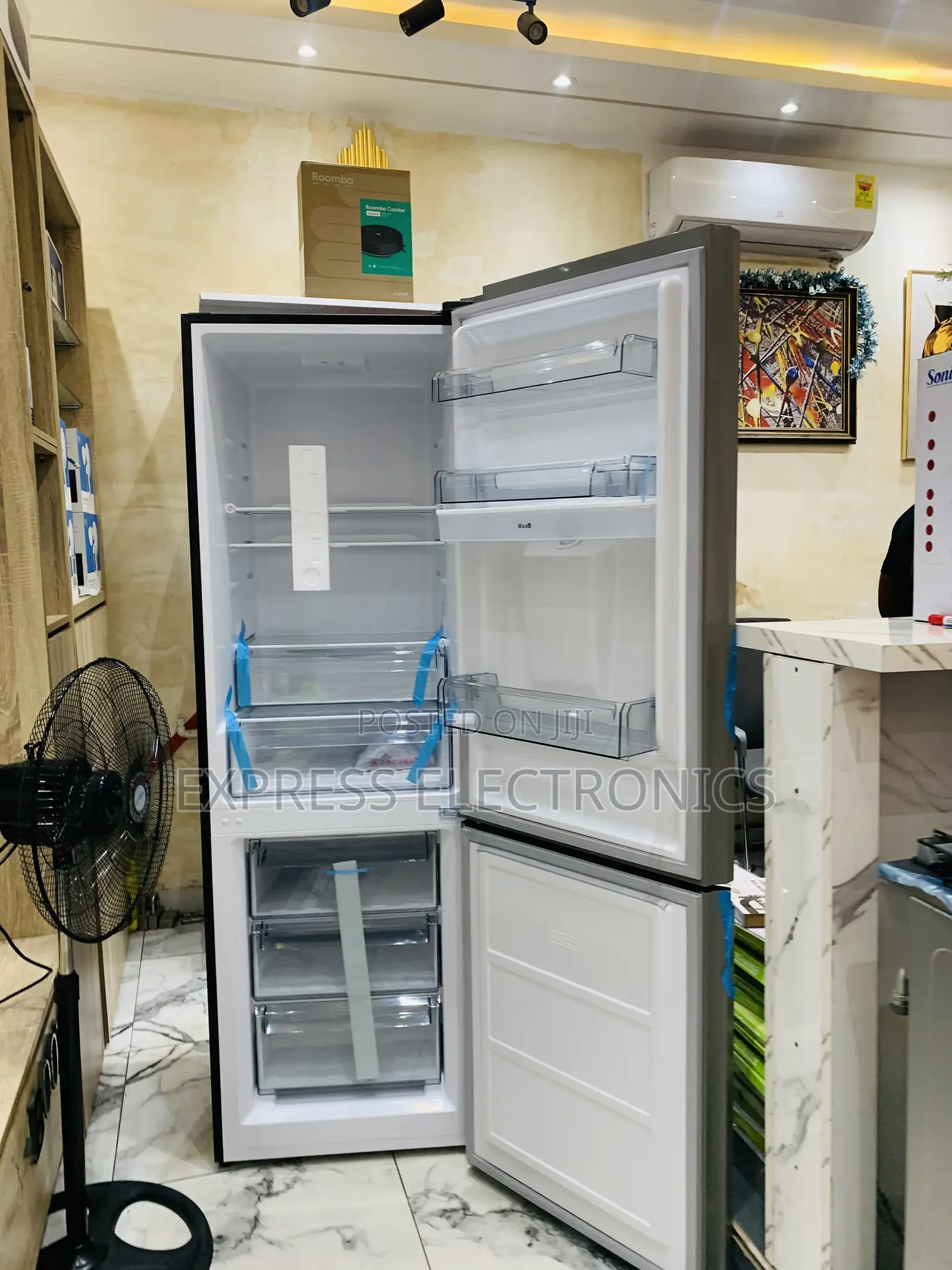 Best Buy for Less 311l Double Door Fridge Lafacy Blavk Mirror Finish