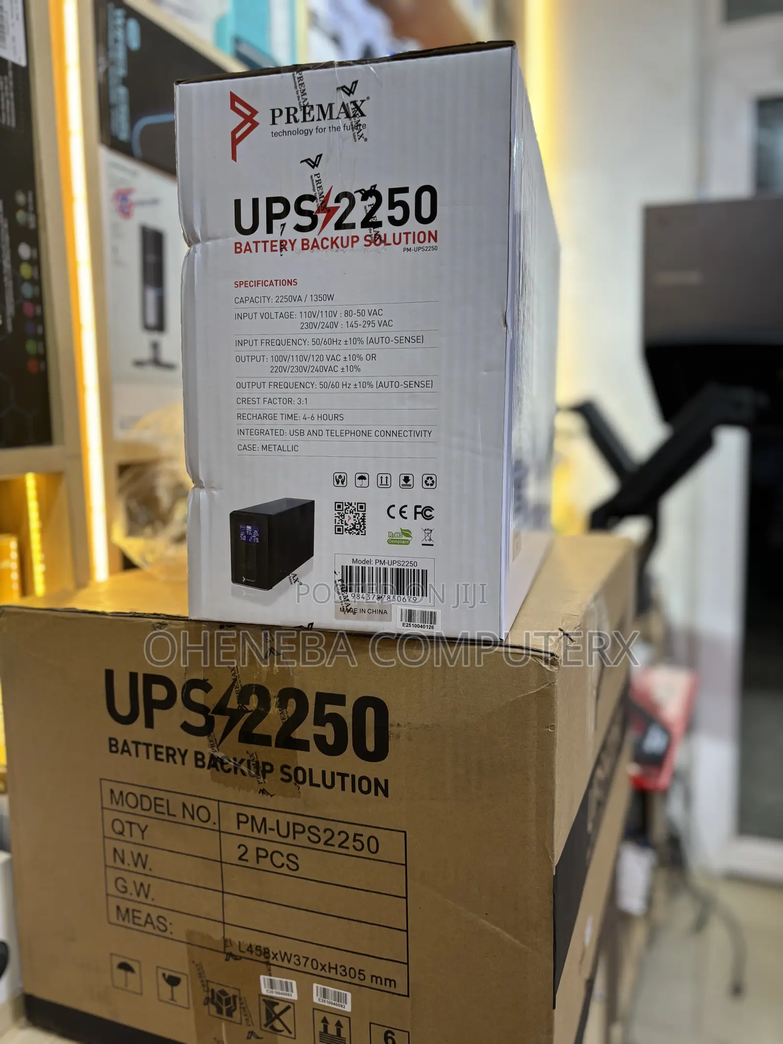 Solid 2250va Ups Intelligent Backup Ups, 4-6hours Recharge Time