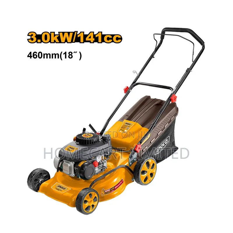 Ingco 4hp Gasoline Lawn Mower 3.0kw, 50l Grass Bag - Glm141181