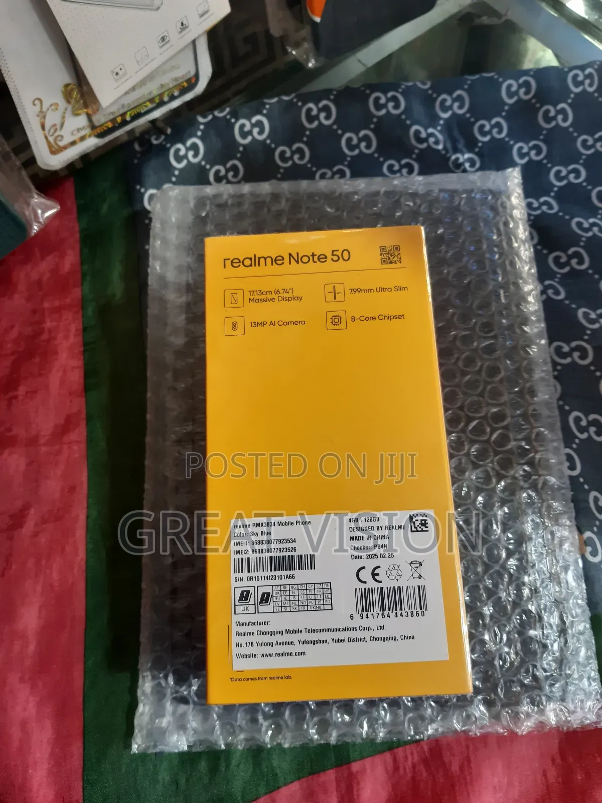 New Realme Note 50 128 GB Blue