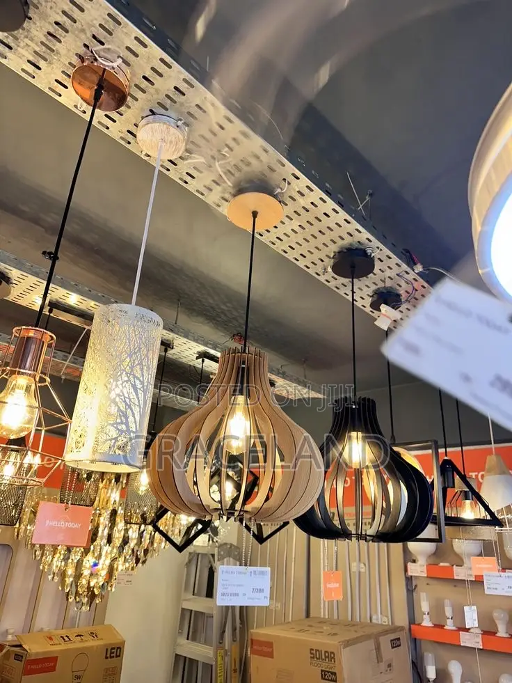 Original Wooden Pendants Laundry Hanging Up Lighting Outdoor-Dinner.