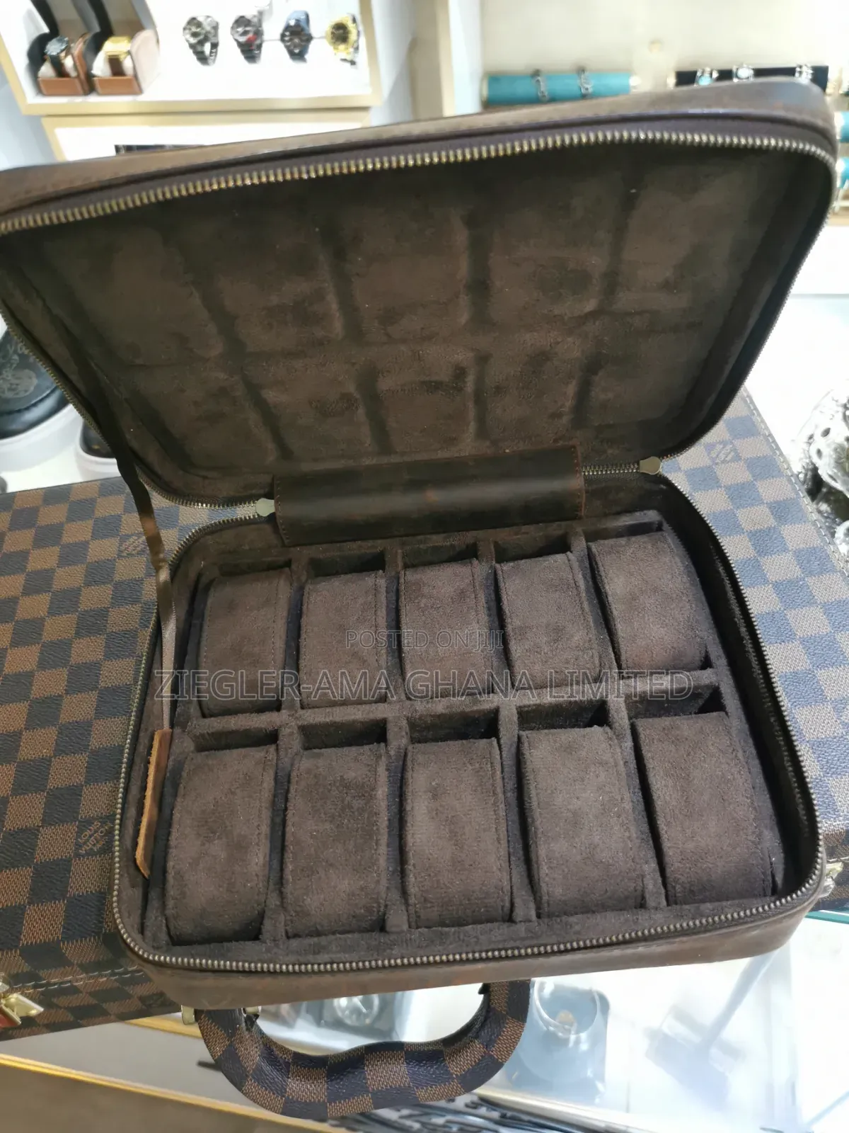 Leather Watch Carrier Case