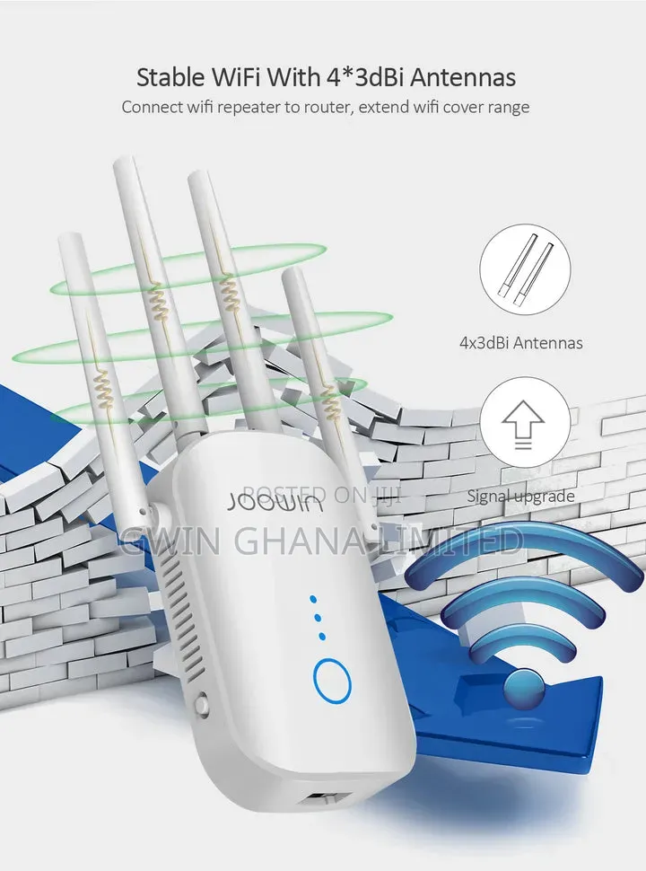 Joowin-Jw-Wr758ac High Speed ​​Wifi 1200mbps Dual Band Wifi Extender