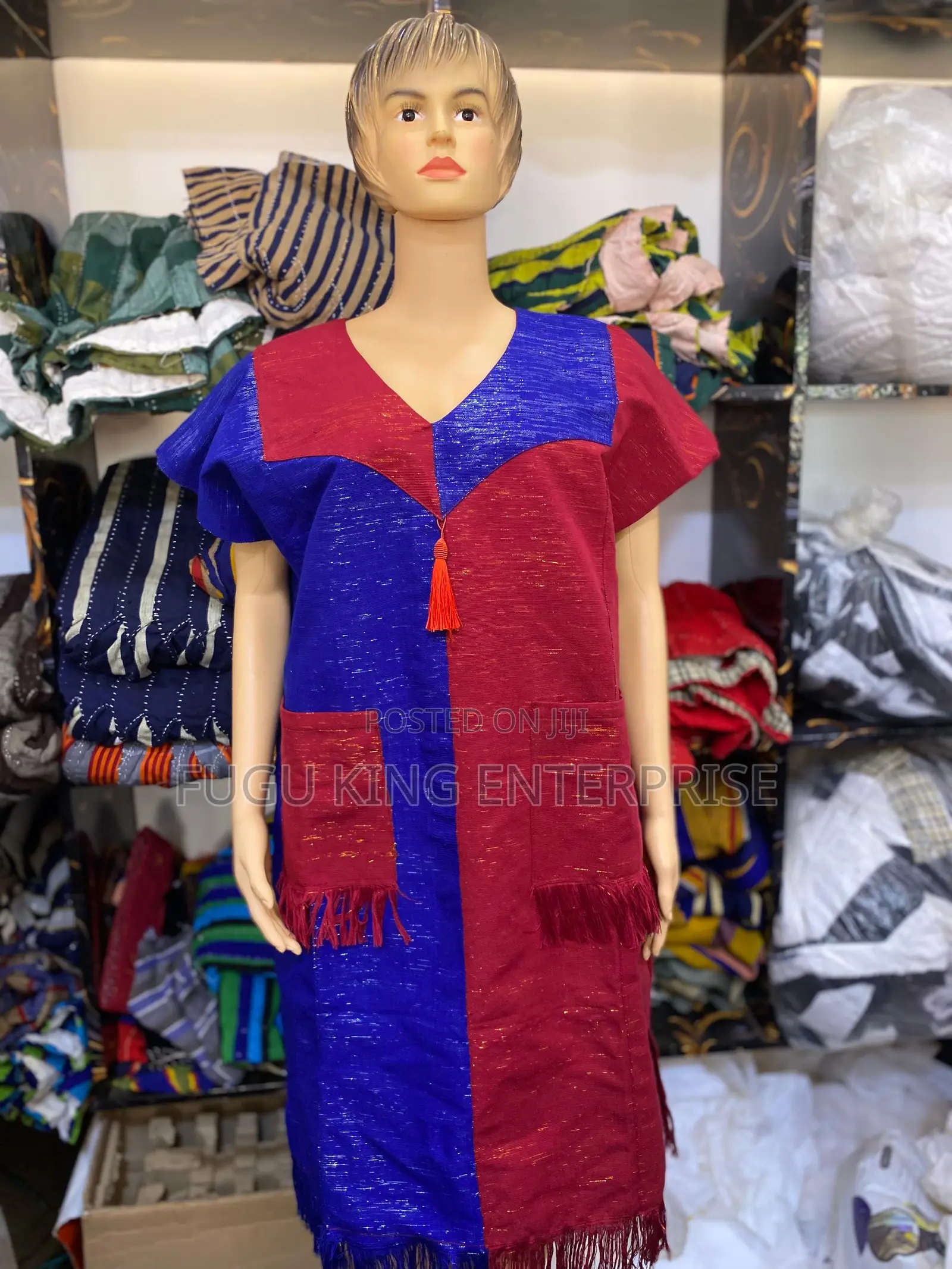 Ladies Smock Fabric Dress