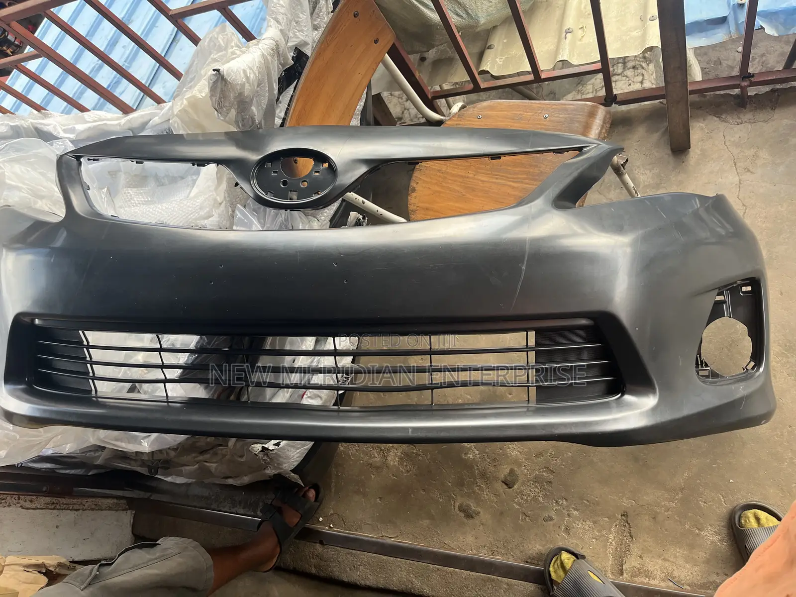 Corolla 2012 -2013 Front Bumper Lower Net Attached to It Original