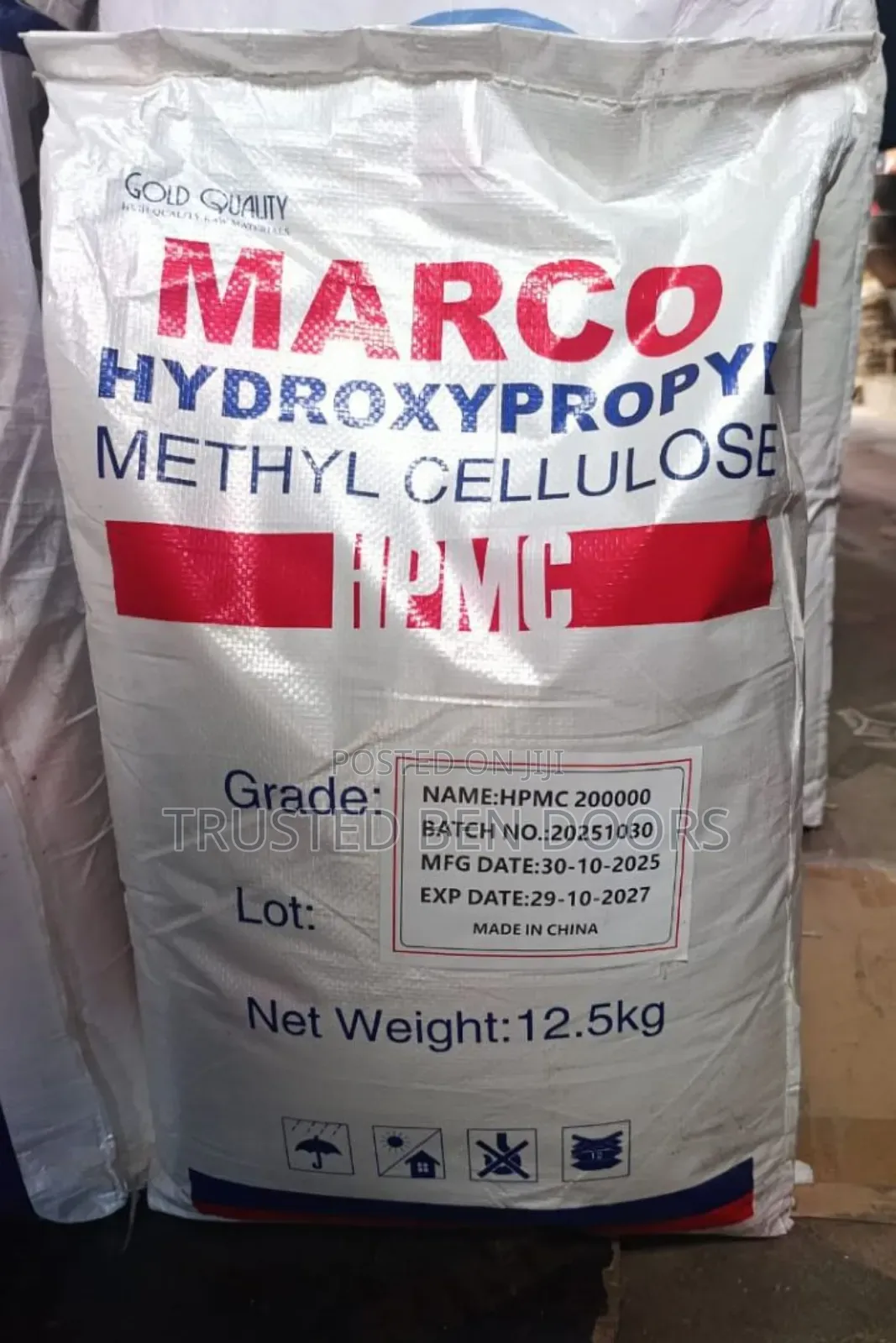 Original 12.5kg Marco HPMC for Tiles