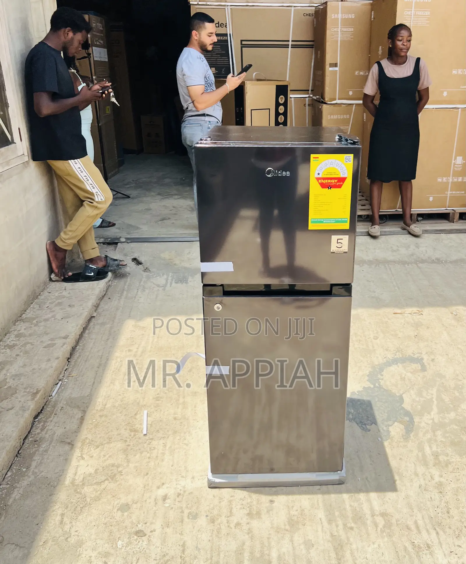Fast Chilling Midea 127l Double Door Refrigerator(Mdrt187) 