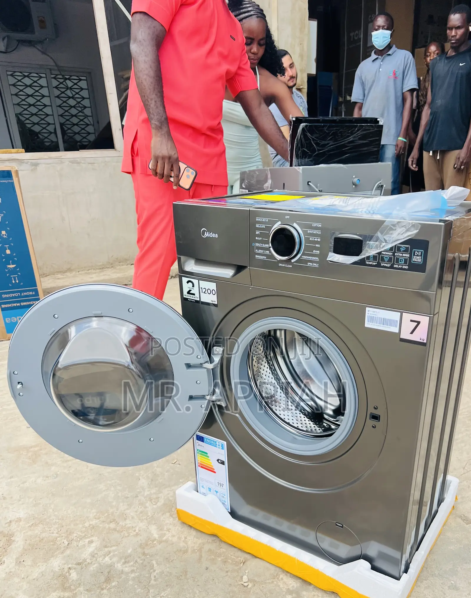 Lovely Design Midea Mf110w70 7kg Front Load Washing Machine(Gray)