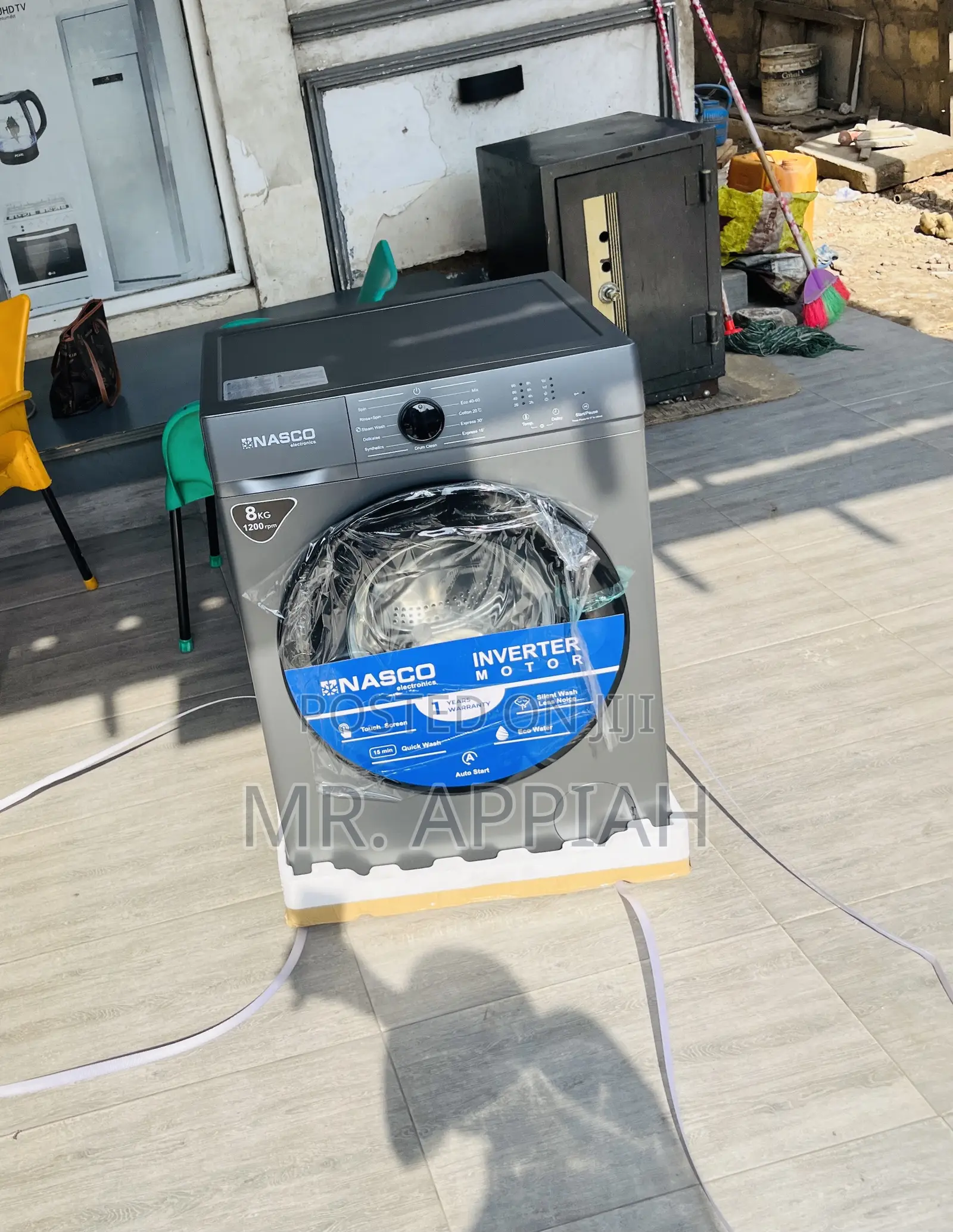 Order Authentic Nasco Front Load Washing Machine(Fully Auto)Gray.