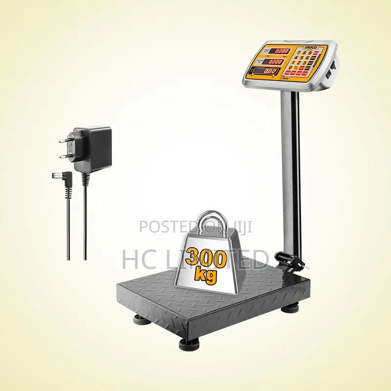 Ingco 300kg (600lb) Electronic Scale With 50g Graduation-Hesa33003