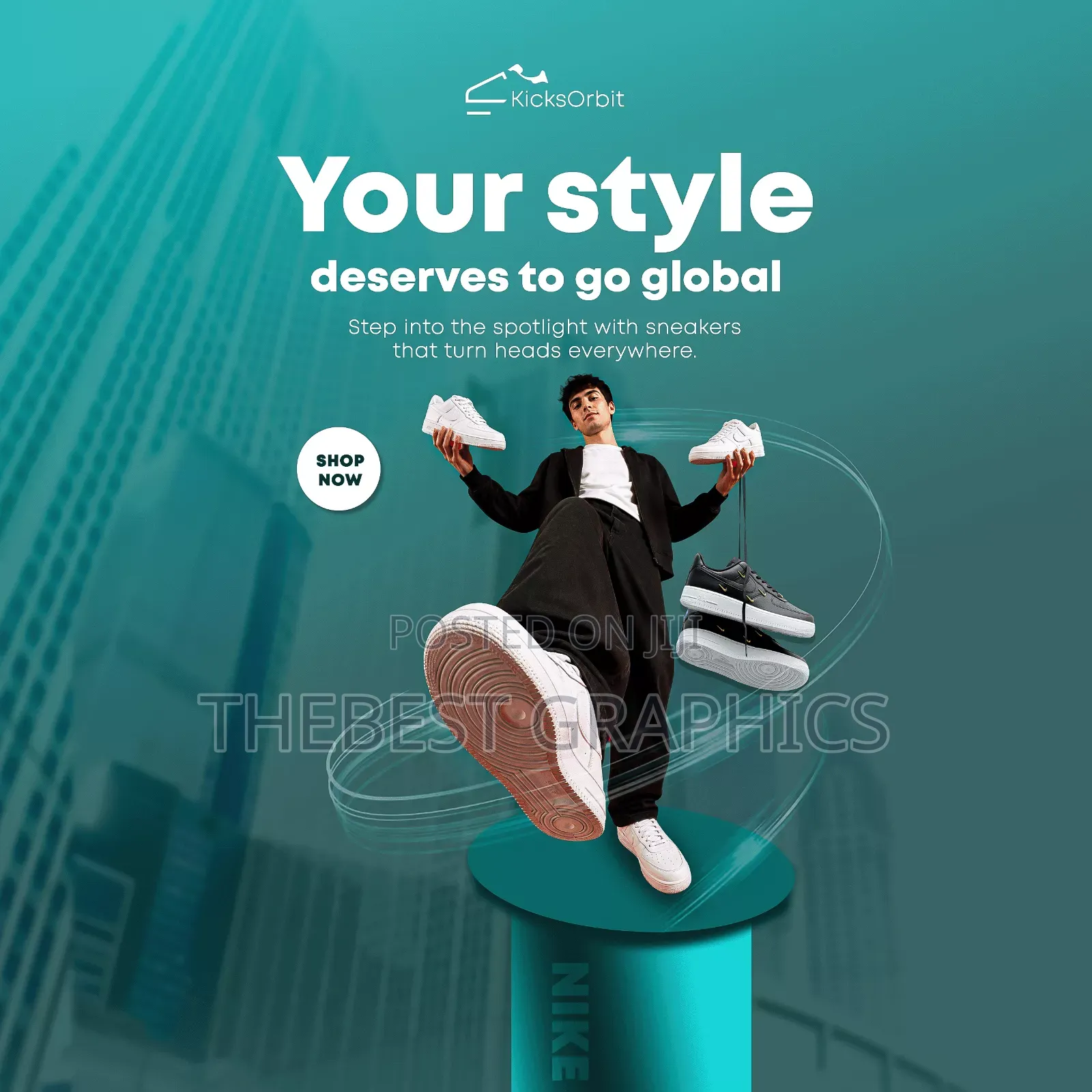 Professional Sneakers Flyer Design
