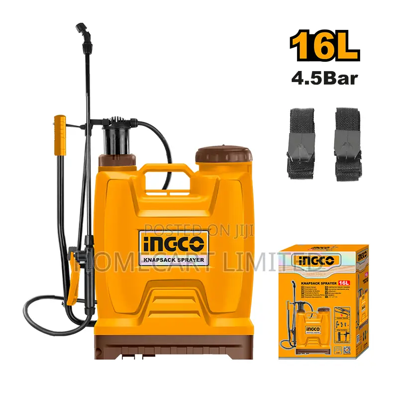 Ingco 16l Manual Knapsack Sprayer With Adjustable Nozzle-hspp41602