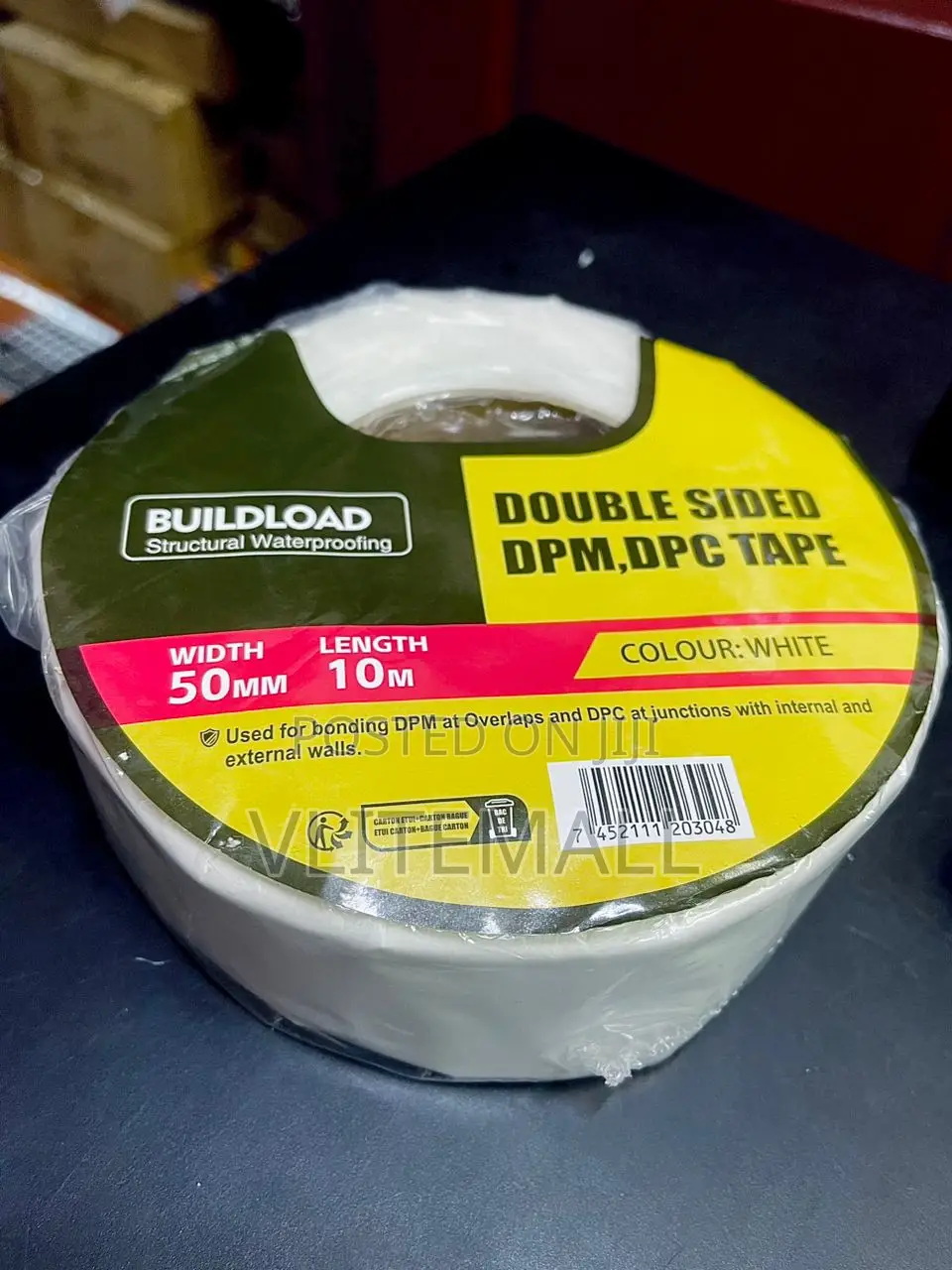10m Buildload Double Sided Dpm, Dpc Tape