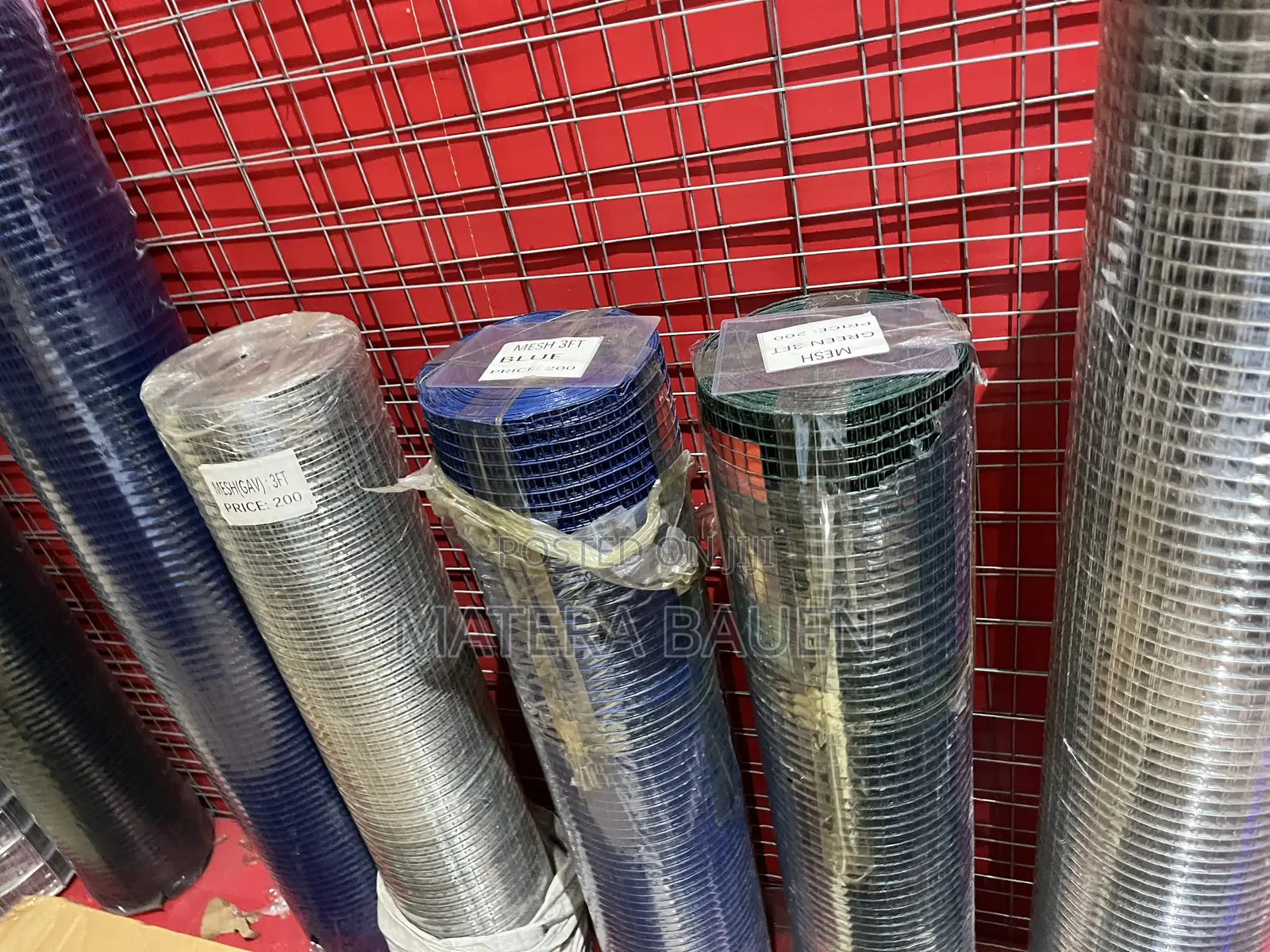 Green Wire Mesh Coil, 3 Feet Height