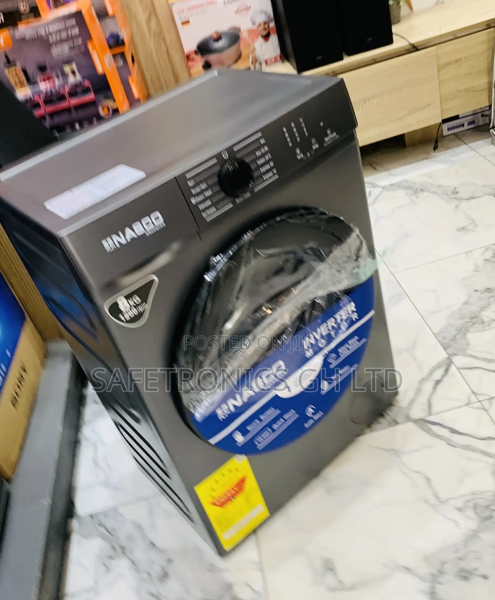 Buy Perfect Nasco Washing Machine 8kg Front Load Full Automatic Silver
