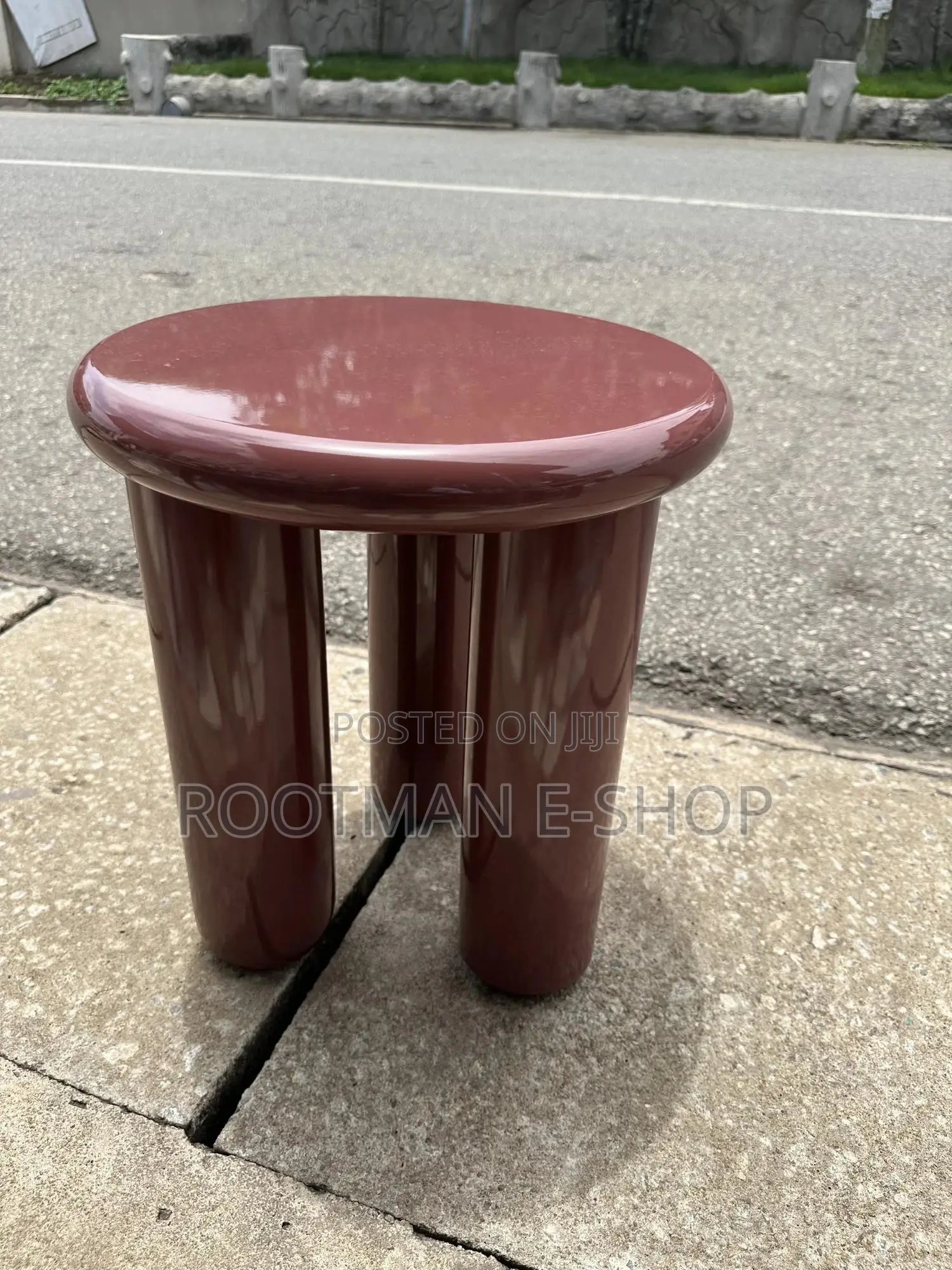Habitat Round Side Table - Wine