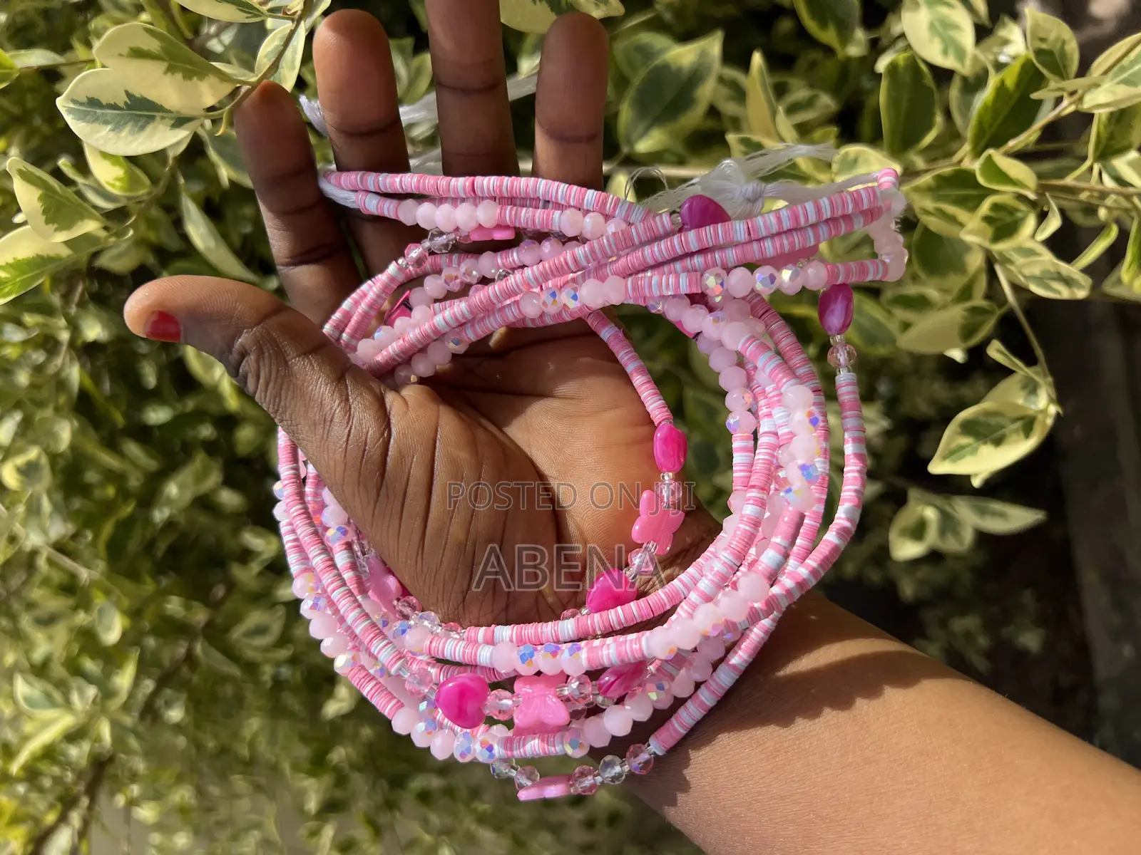 Pink Waist Bead