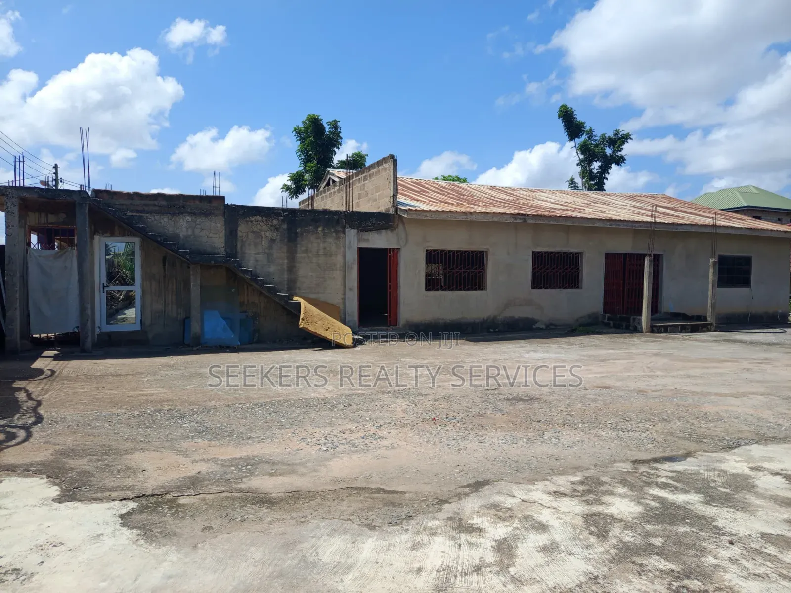 Church Plus 3 Shops on 1 Plot at Abease , Amasaman, Accra