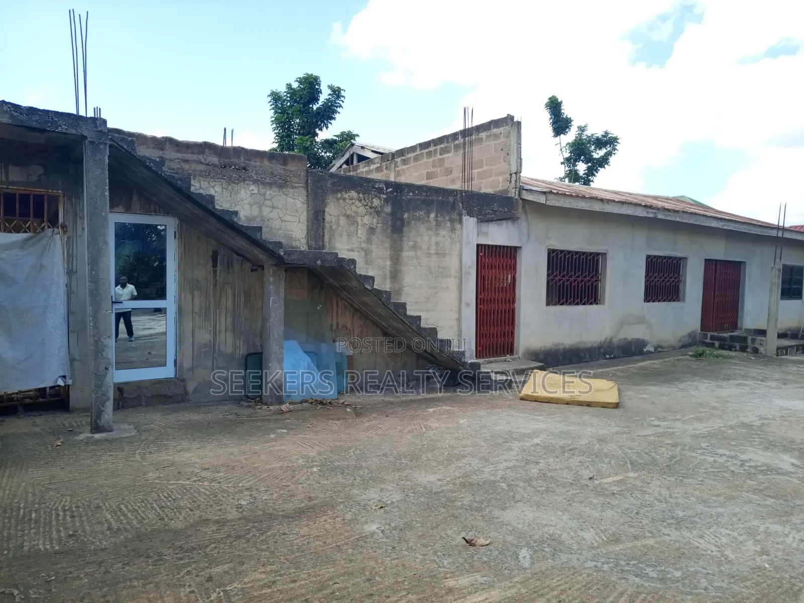 Church Plus 3 Shops on 1 Plot at Abease , Amasaman, Accra